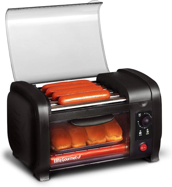 Elite Gourmet Cuisine EHD-051B Hot Dog-Toaster-Ofen