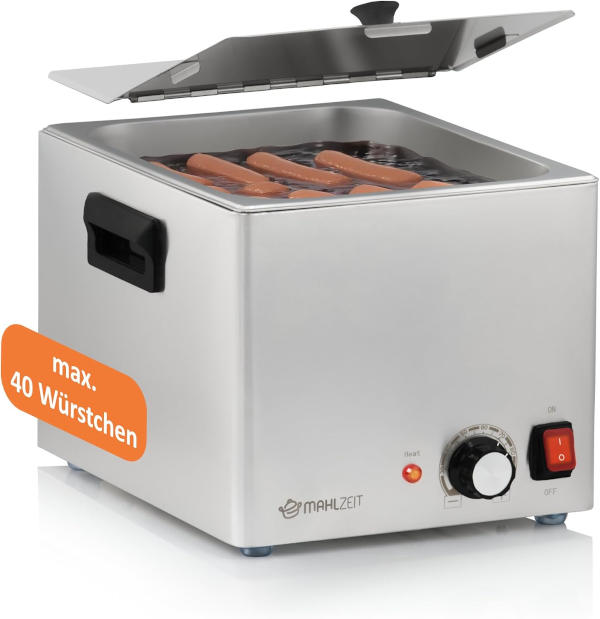 Mahlzeit Edelstahl Würstchenwärmer elektrisch